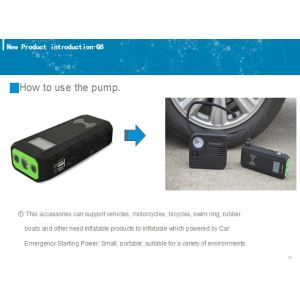 multi function auto jump starter power bank with wireless charge