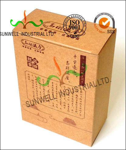 Custom Printed Corrugated Food Packaging Boxes Eco Friendly Kraft Paper