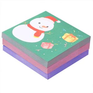China Self Adhesive Christmas Sticky Note Pads Memo Notebook 8cm X 8cm on sale