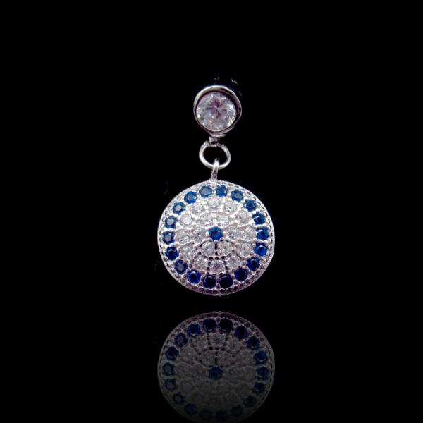 Quality Custom Woman Silver Cubic Zirconia Pendant With Different Characters for sale