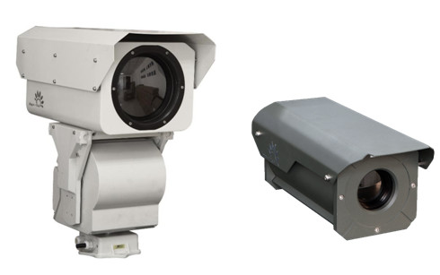 Infrared PTZ Thermal Imaging Camera 6KM , Long Range UFPA Sensor Camera