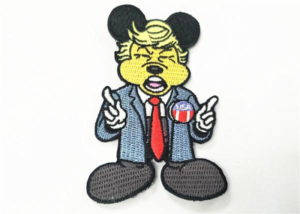 Quality Hook And Loop Embroidered Badge Patches Laser Border For Hats Bags for sale