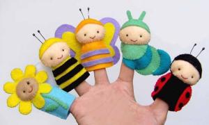 China Cute Honeybee Plush Finger Puppets / Kids Finger Puppets Felt OEM on sale