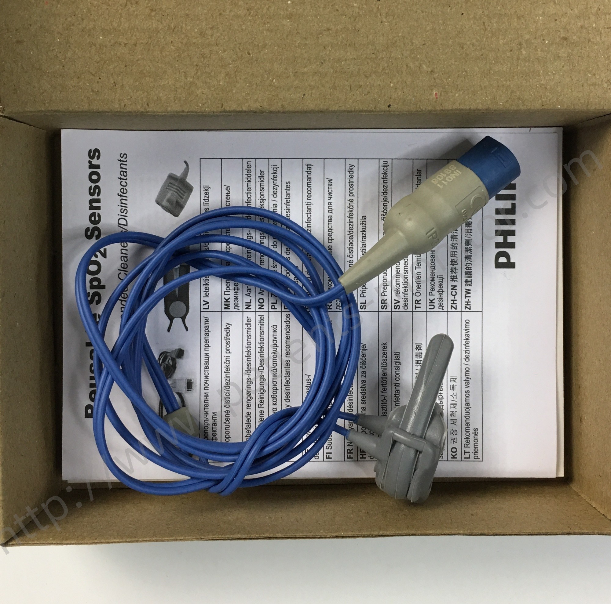 PHiliph M1193A Reusable Neonatal Hand Foot Wrap SpO2 Sensor 8 Pin 1.5M REF989803103241