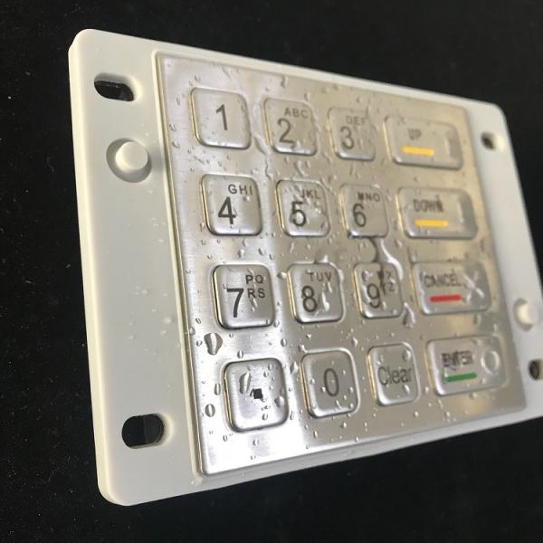 Weather Resistant Waterproof Keypad Sus 304 Stainless Steel With Rubber Buttons