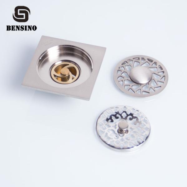 Brass 0.36kg Nickel Bathroom Floor Drain Strainer For Washing Machine