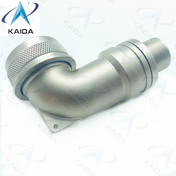 90° Spin Coupling Electroless Nickel EMI/RFI Connector Backshell J599Ⅲ15FJA90FA-07