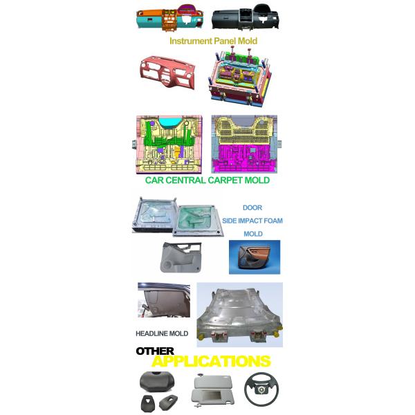 Automotive Parts Headrest PIP Polyurethane Foam Moulds