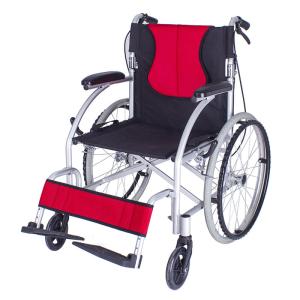 Buy cheap Portable Folding Wheelchair with Aluminium Alloy and Customization Option product