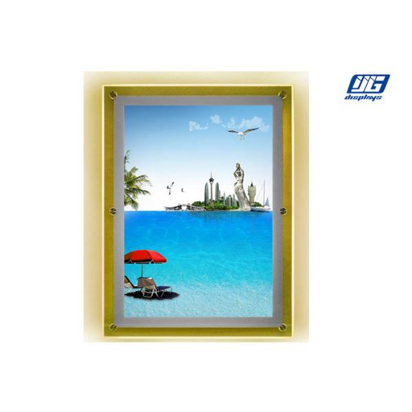 2000lux LED Menu Light Box , CRS Hanging Or Desktop Single Side Crystal Light Box Stand