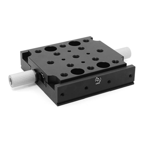Quality Double Knob Adjustment Swallowtail Motorized Linear Stage Travel ± 12.5mm for sale