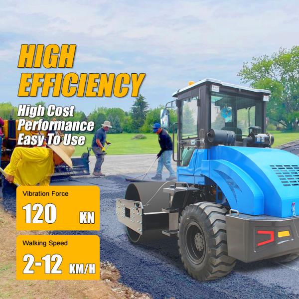 New Hydraulic Single Drum Vibratory Roller Compactor 8 Ton Asphalt Road Roller for Sale