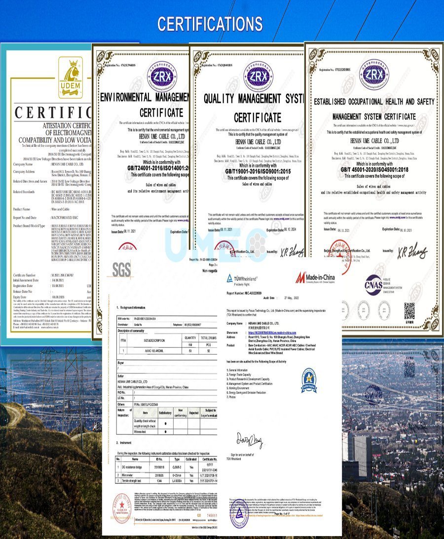Overhead Aerial Bundled Cable ABC Cable Duplex Service Drop