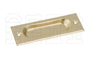Brass Plated Flat Metal Drawer Pulls Customized Furniture Fitting