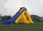 Aquatic Giant Bouncy Slide , Inflatable Wet Slide Long Slip Way High Elastic