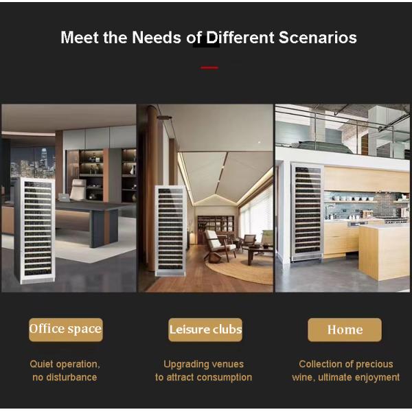 High Quality 185 Pack Single Temperature Red Wine Refrigerated Display Freezer