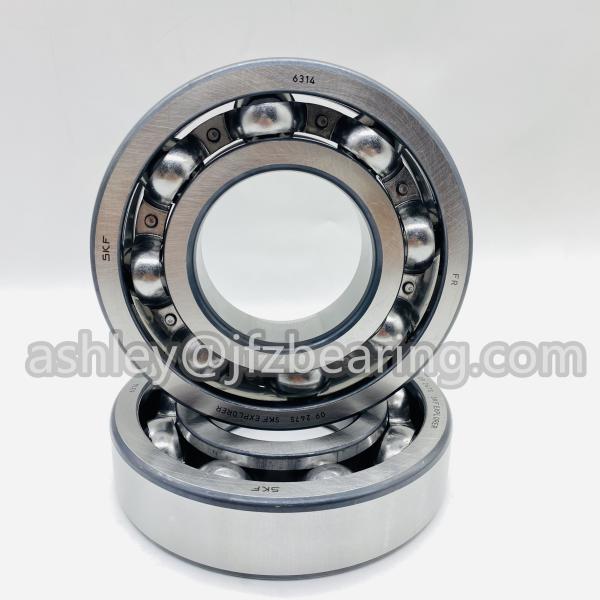 Quality SKF 6314 Radial/Deep Groove Ball Bearing - Round Bore, 70 mm ID, 150 mm OD, 35 mm Width, Open, C3 Internal Clearance for sale