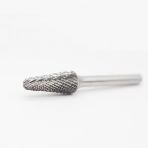 Buy cheap SL-4 Tungsten Carbide Burr Taper Shape With Radius End Double Cut With 1/4&quot; Shank product