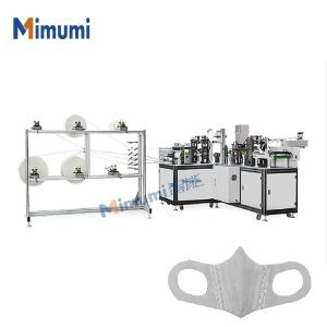 Buy cheap Fold Face Mask Maker Machine Computer PLC Programming Control 40-80 Pcs / Min product