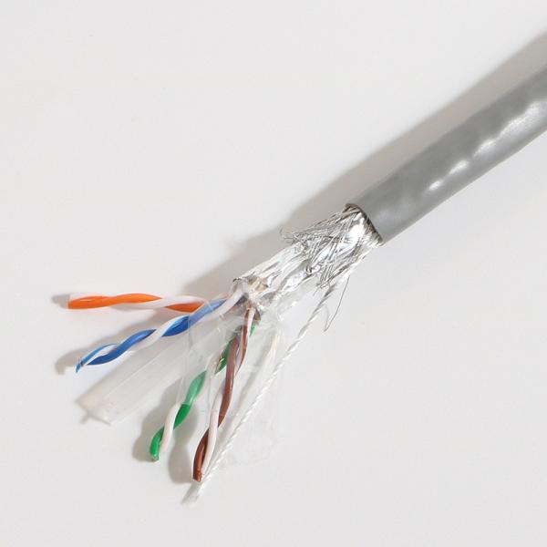 Quality SFTP Shielding Type Cat 6 Ethernet Cable with Copper Conductor Material LSZH Jacket for sale