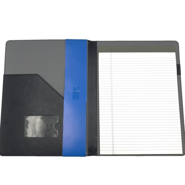 A4 Multifunctional PU Leather Business Notepad Backup Folder 60pp With Writing