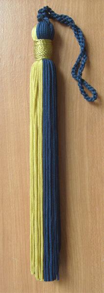 Quality Wholesale Double Color Custom 8" Graduation Chainette Rayon Trimmings with 6" Loop for sale
