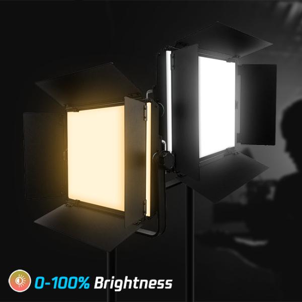 Compact 2700K RGB LED Video Light 120w 96ra LED Panel Light Kit For Photoghaphy TV