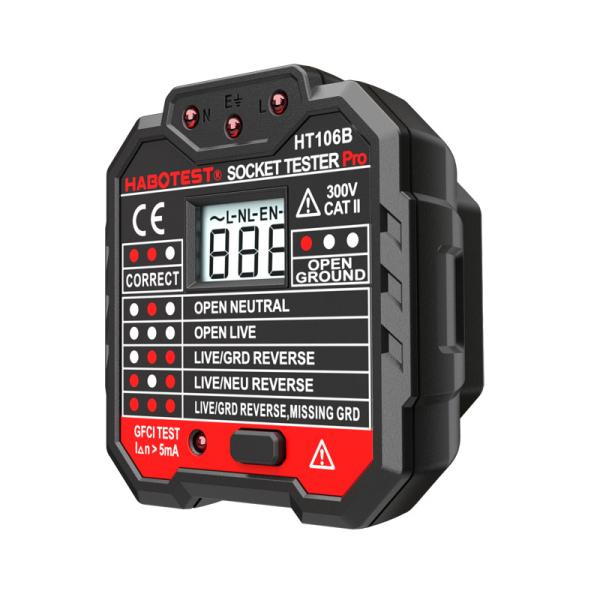 High Accuracy Plug Socket Tester 110V 220V GFCI RCD Socket Tester With LCD