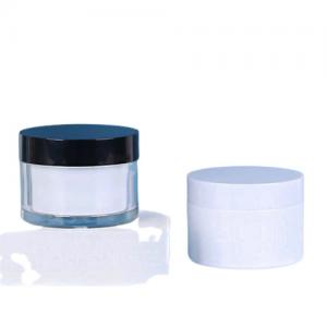 China Disposable Plastic Cream Jars Plastic Mason Jar With Logo Printed on sale