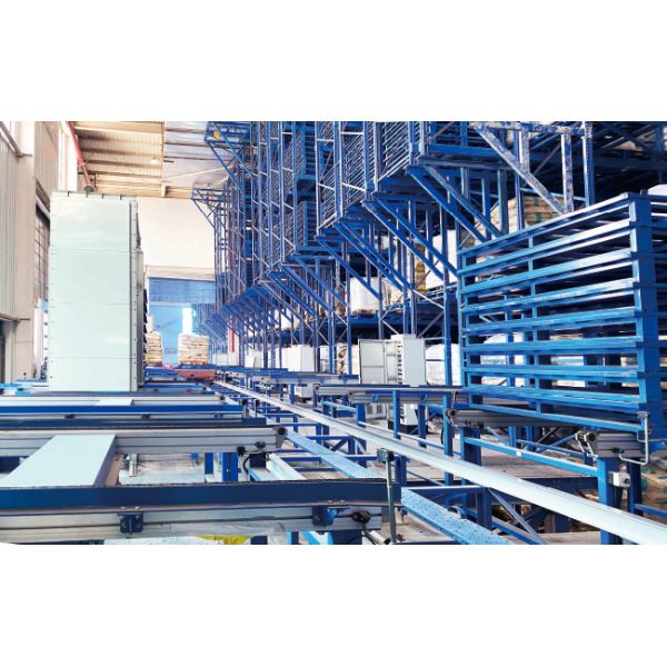 Double Deep pallet Stacker Crane ASRS, Floor Supported SRM(Storage Retrieval Machine), Automatic Storage And Retrieval System,Room Temperature