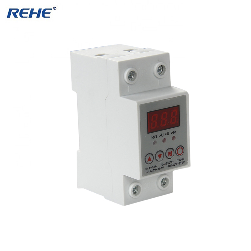 Automatic Self-reset Intelligent Over and Under Voltage Protector Over Current Protector with LED Digital Display