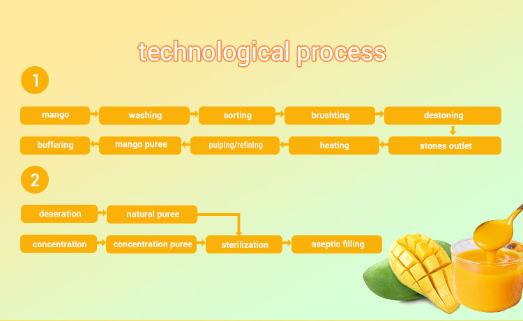 Automatic Mango Juice Production Line SS304 All Fruit Juice Making Machine