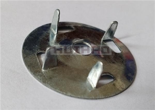 Quality Galvanized Steel Tabbed Metal Lath Washer 1-1/4" Used To Secure Insulation Foam Tile Backer Boards for sale
