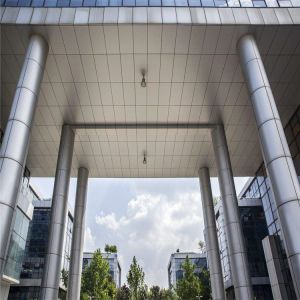 Silver Plain Pattern Aluminium Column Cladding Panel 1.5mm-3mm