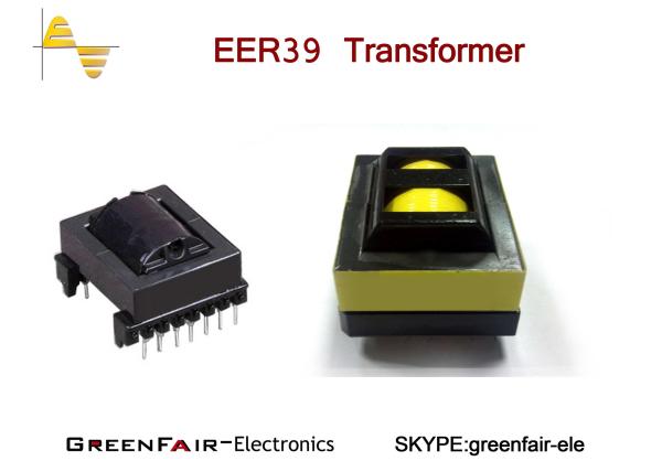 Quality Horizontal Type High Frequency Transformer EER39 With 2 Section Cover Litz Wire for sale