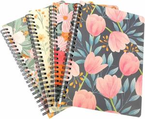 5.5X8.5'' 6X9 8.5X11 Spiral Notebook Printing Journal Wire Bound Ruled Sketchbook