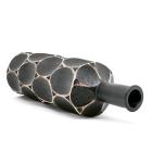 High quality creative bottle shape black luxury Polyresin vase for party table