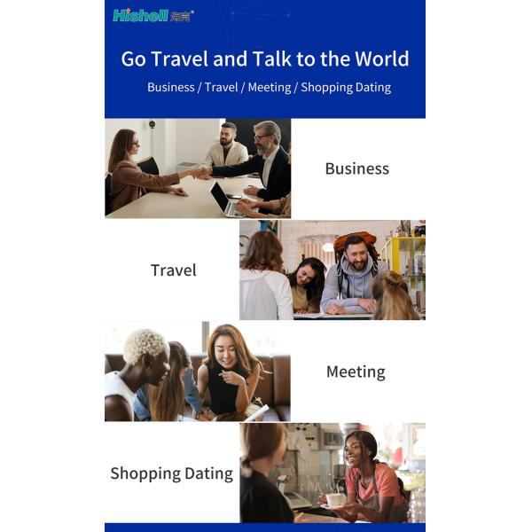 WiFi Hotpot Voice Translation Device , Multitouch Real Time Voice Language Translator