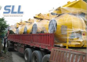 China 350L Concrete Pan Mixer Machine Cement Mixer Machine Simple Structure on sale
