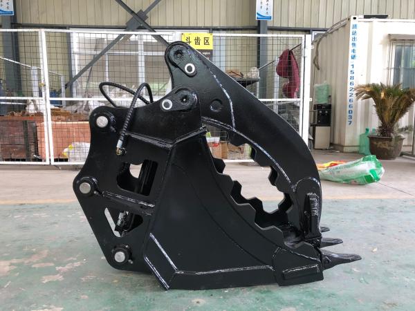 Quality Heavy Duty Excavator Thumb Bucket Pin On Type With Reinforcement Plate for sale