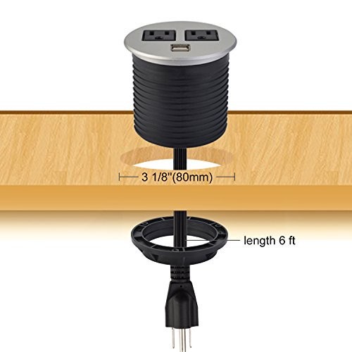 High Safety Round Power Socket , Round Receptacle Outlet Automatically Ectronics Protection
