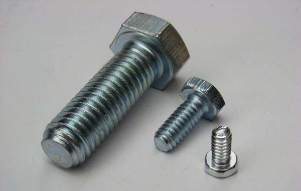 Quality Fine Thread Hex Head Tap Bolt ,  Structural Hex Head Fasteners Silver White Metal for sale