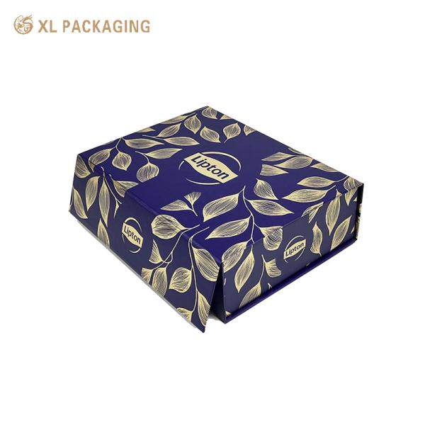Quality Custom Beauty Packaging Gifts Box Magnetic Button Flip Paper Box Foldable For Skin Care Cosmetics for sale