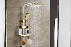 Buy cheap DN15 Solid Brass Thermostatic Dual Head Mixer Shower product