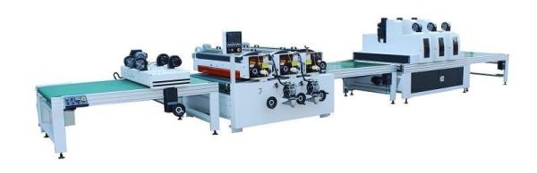 Quality SPC Flat Wood UV Printing Lacquer Coating Machine 380V Three Phase for sale