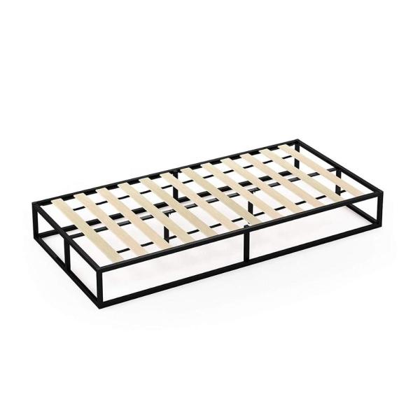 Quality Modern Studio Metal Frame Slatted Bed Base Mattress Foundation Boxspring Optional for sale