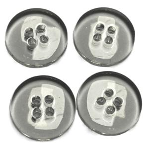 Transparent Design 24L 4 Hole Plastic Buttons Double Face Spray Shinny Oil For Clothes