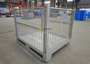Buy cheap Steel Collapsible Pallet Cage With Padlock Locking System 50kg product