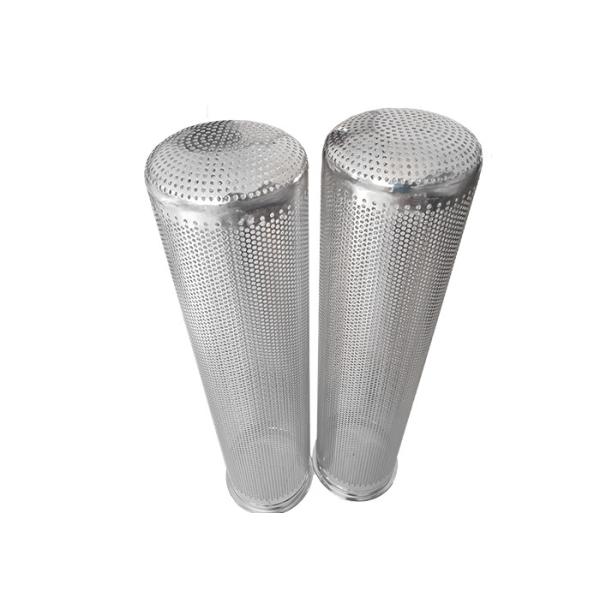 4mm Hole SUS 316 Mesh Filter Strainer , Stainless Steel Basket Filter Polished