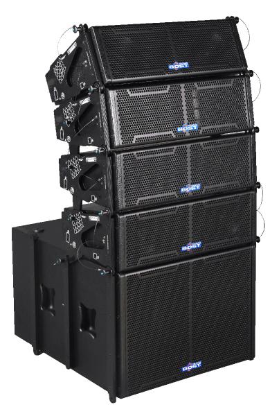 Quality double 6 inch line array speaker LA206 for sale